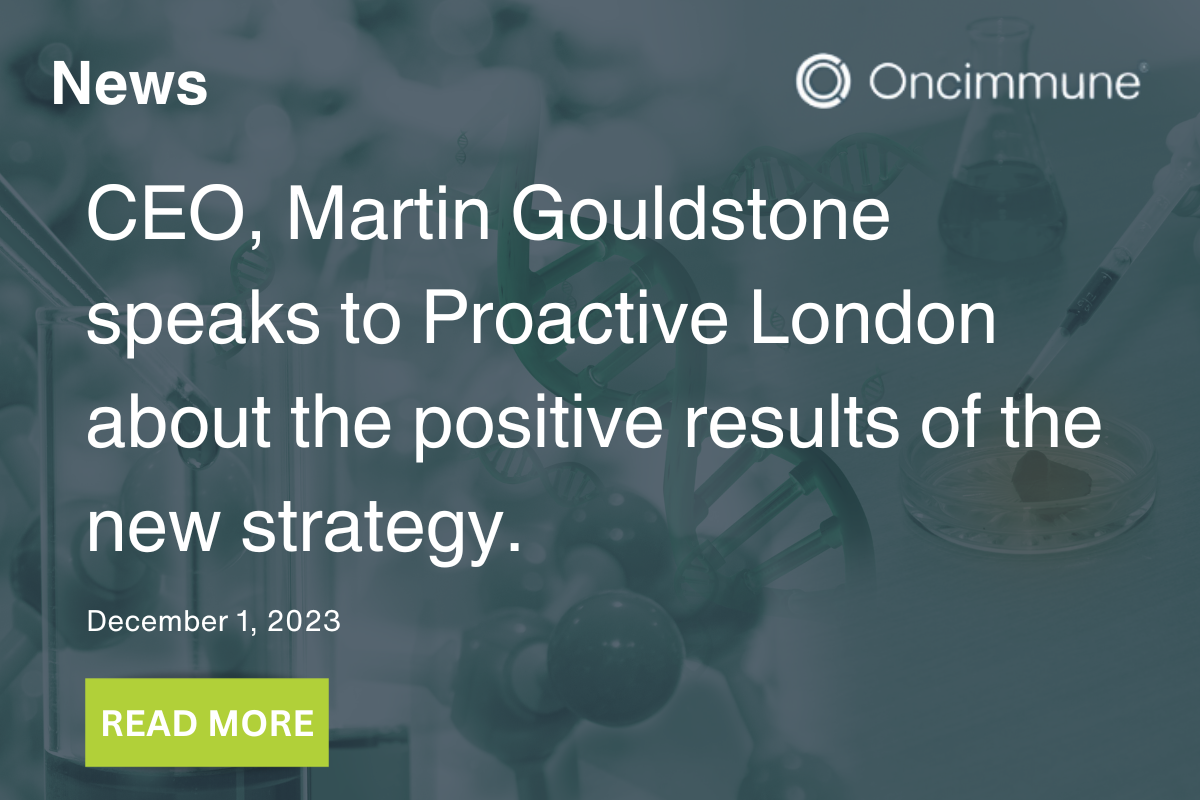 CEO, Martin Gouldstone speaks to Proactive London about the positive results of the new strategy.