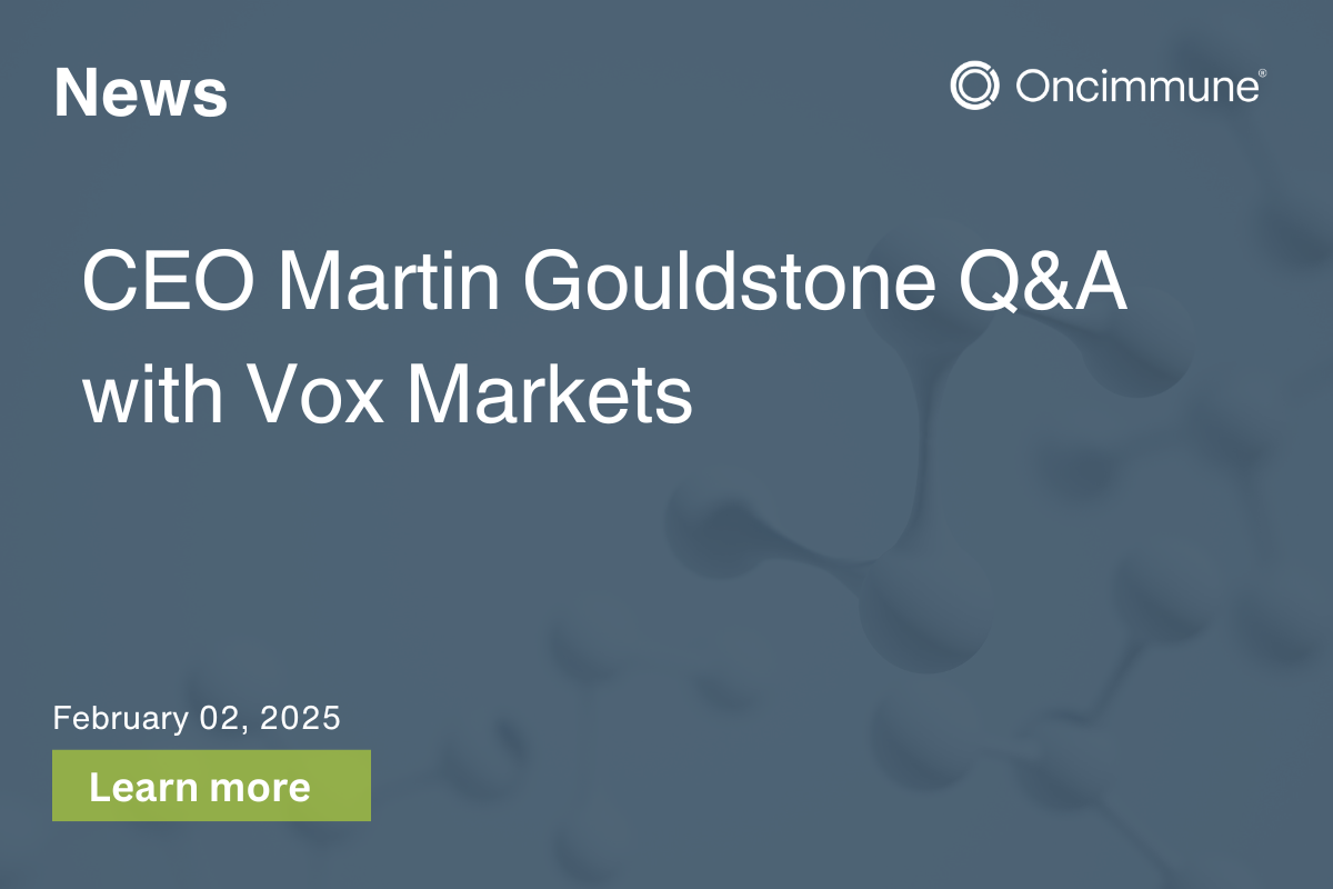 CEO, Martin Gouldstone Q&A with Vox Markets.